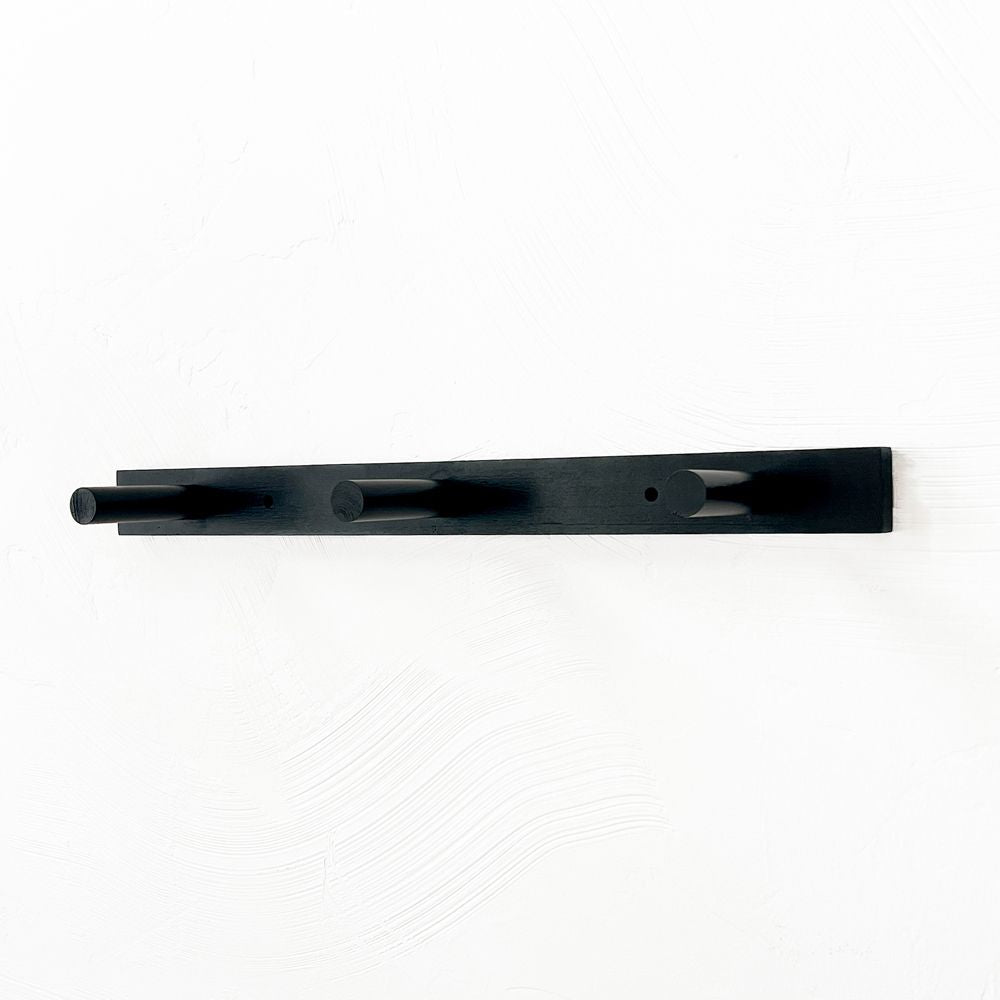 24" Wood Floating Shelf - Black