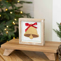 7" Reversible Wood Frame Sign - Bell/Heart | Multicolor