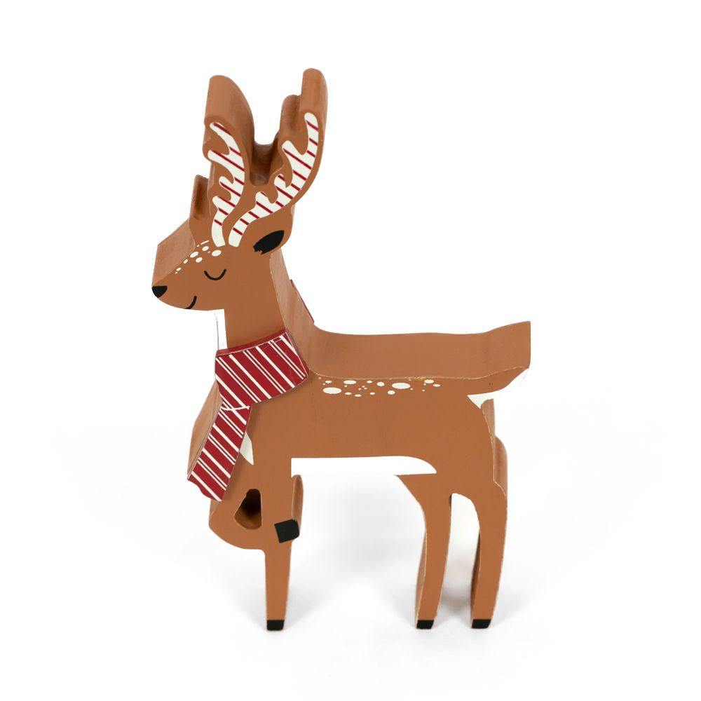 7" Chunky Wood Shape - Reindeer