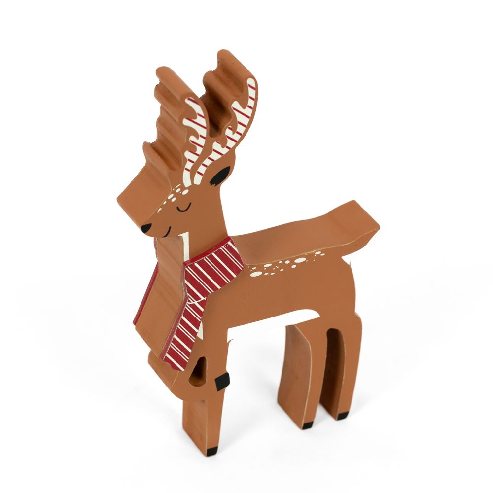 7" Chunky Wood Shape - Reindeer
