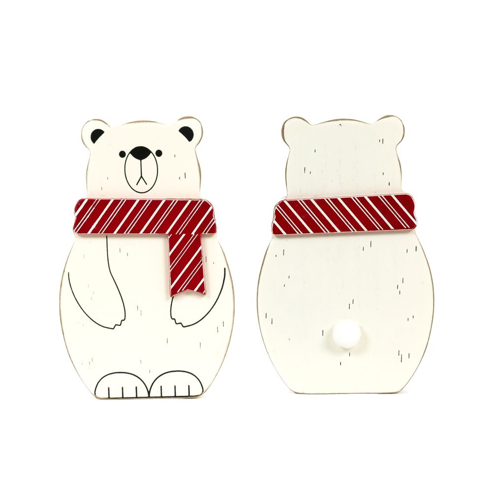 4x6x1 chunky wood shape (POLAR BEAR)