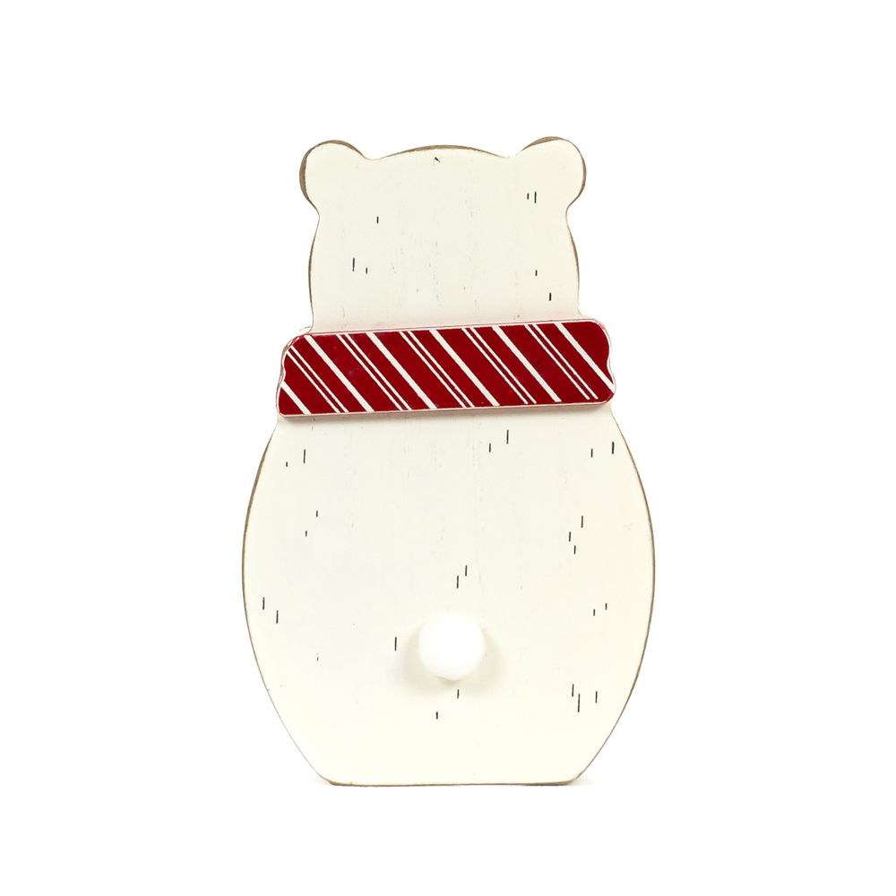 6" Chunky Wood Shape - Polar Bear