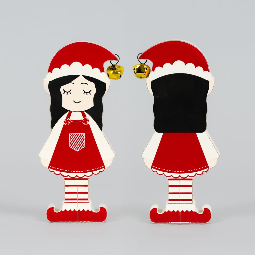 3x6x1 chunky wood shape (GIRL ELF)