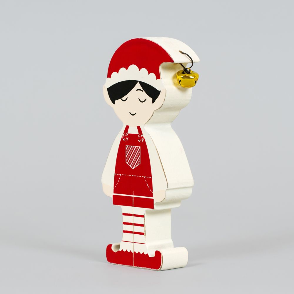 6" Chunky Wood Shape - Boy Elf