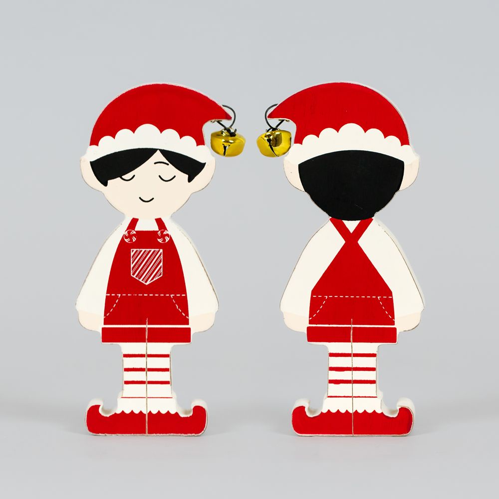 3x6x1 chunky wood shape (BOY ELF)