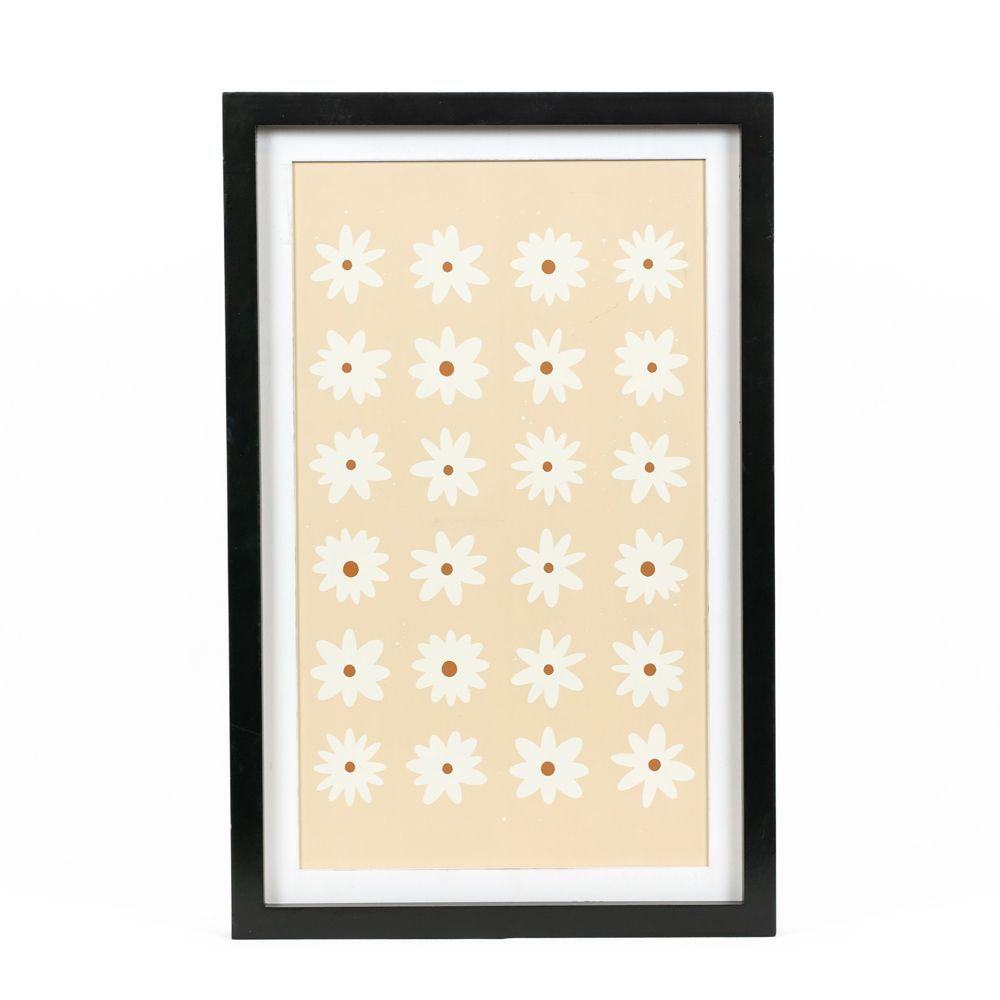 13" x 20" Reversible Wood Frame Sign - Reindeer/Daisy | Multicolor