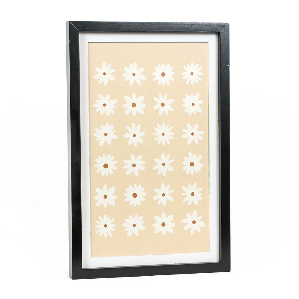13" x 20" Reversible Wood Frame Sign - Reindeer/Daisy | Multicolor