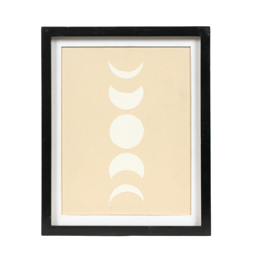 10" x 13" Reversible Wood Frame Sign - Ho Ho Ho/Moon | Multicolor