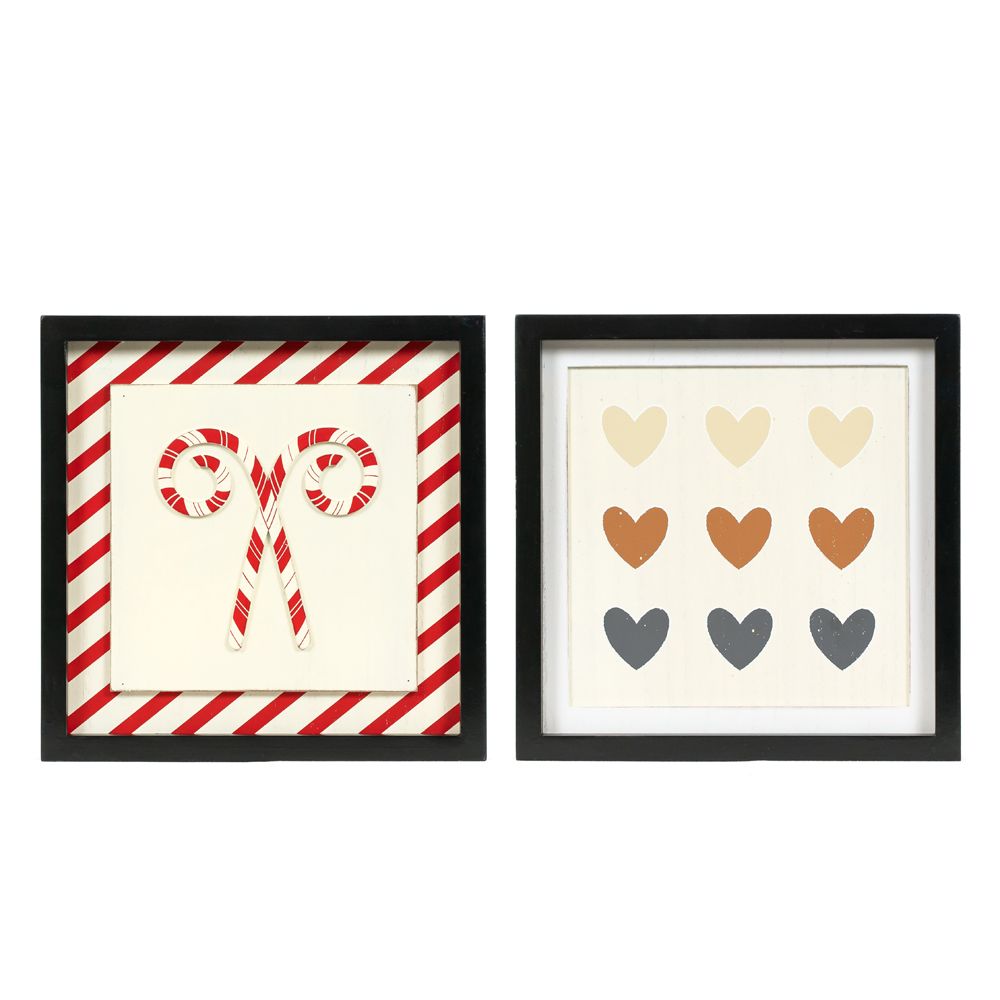 10x10x1.5 rvs wood frame sign (CANDY/HEART)