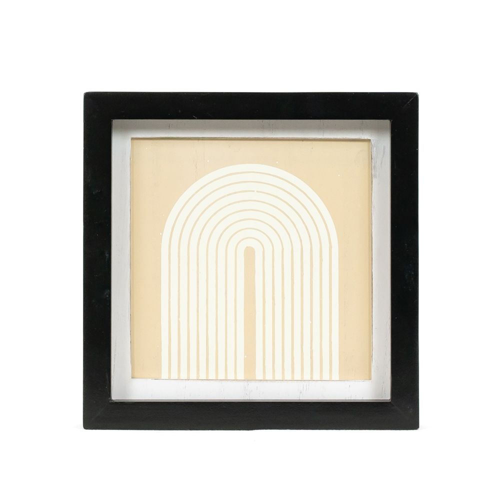 7" Reversible Wood Frame Sign - Naughty Nice/Rainbow | Multicolor