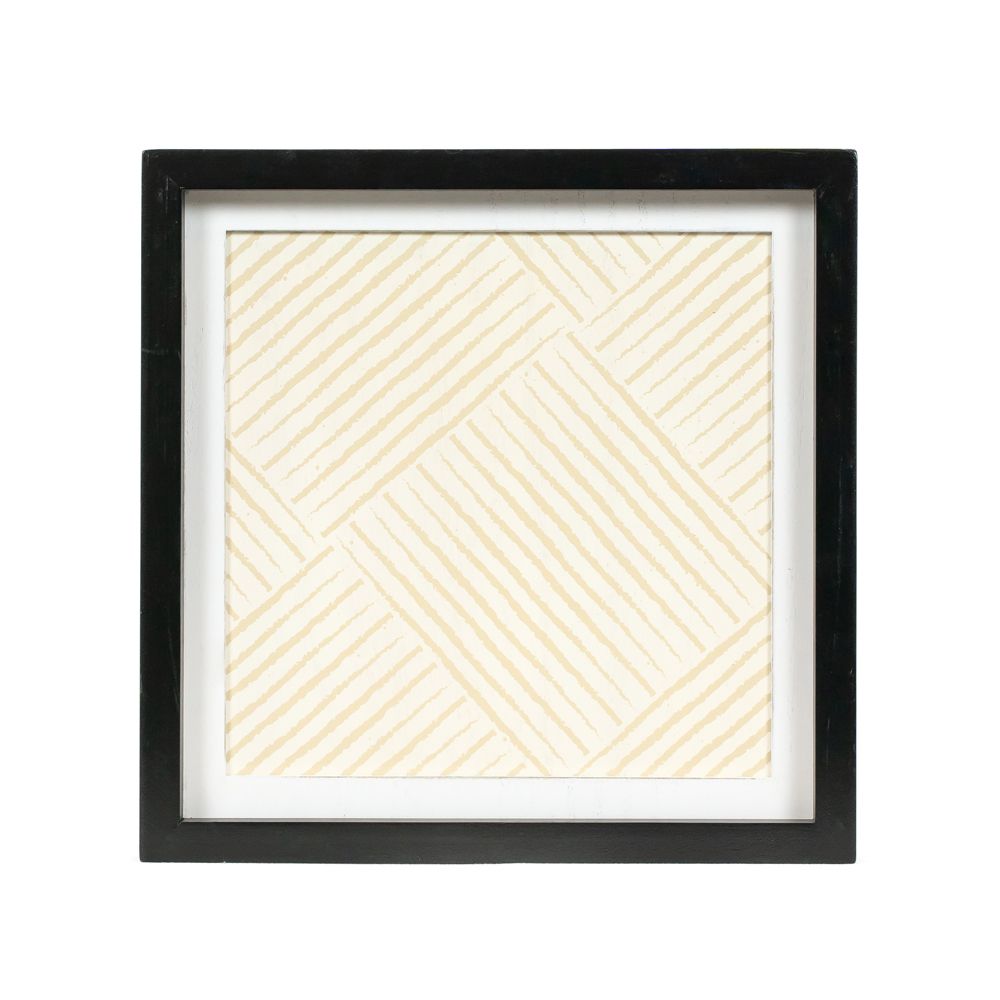 10" Reversible Wood Frame Sign - Tree/Stripe | Multicolor