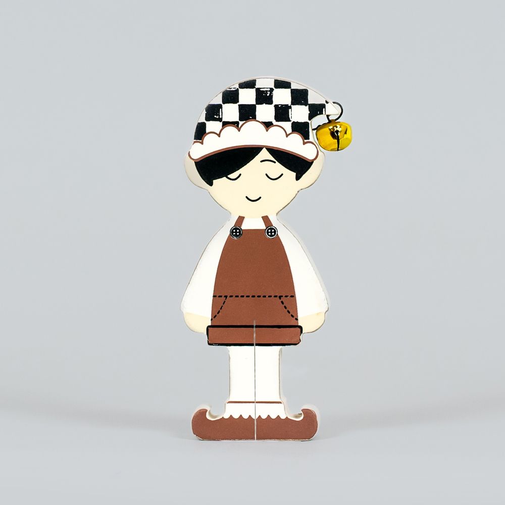 6" Chunky Wood Shape - Boy Elf