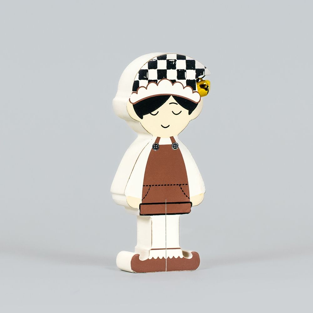 6" Chunky Wood Shape - Boy Elf