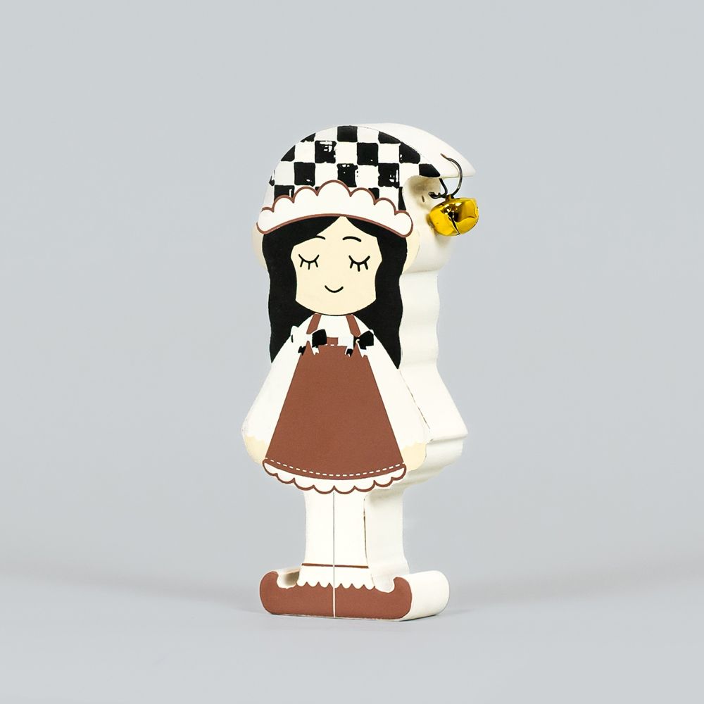 6" Chunky Wood Shape - Girl Elf