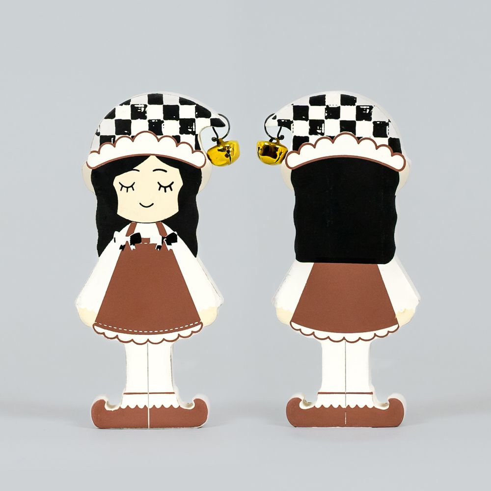 3x6x1 chunky wood shape (GIRL ELF)