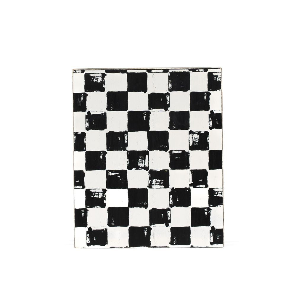 7" x 6" Wood Planter Box - Checkerboard
