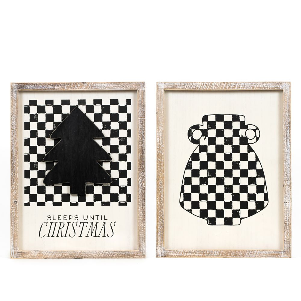 13x17x1.5 rvs wood frame sign (TREE/VASE)