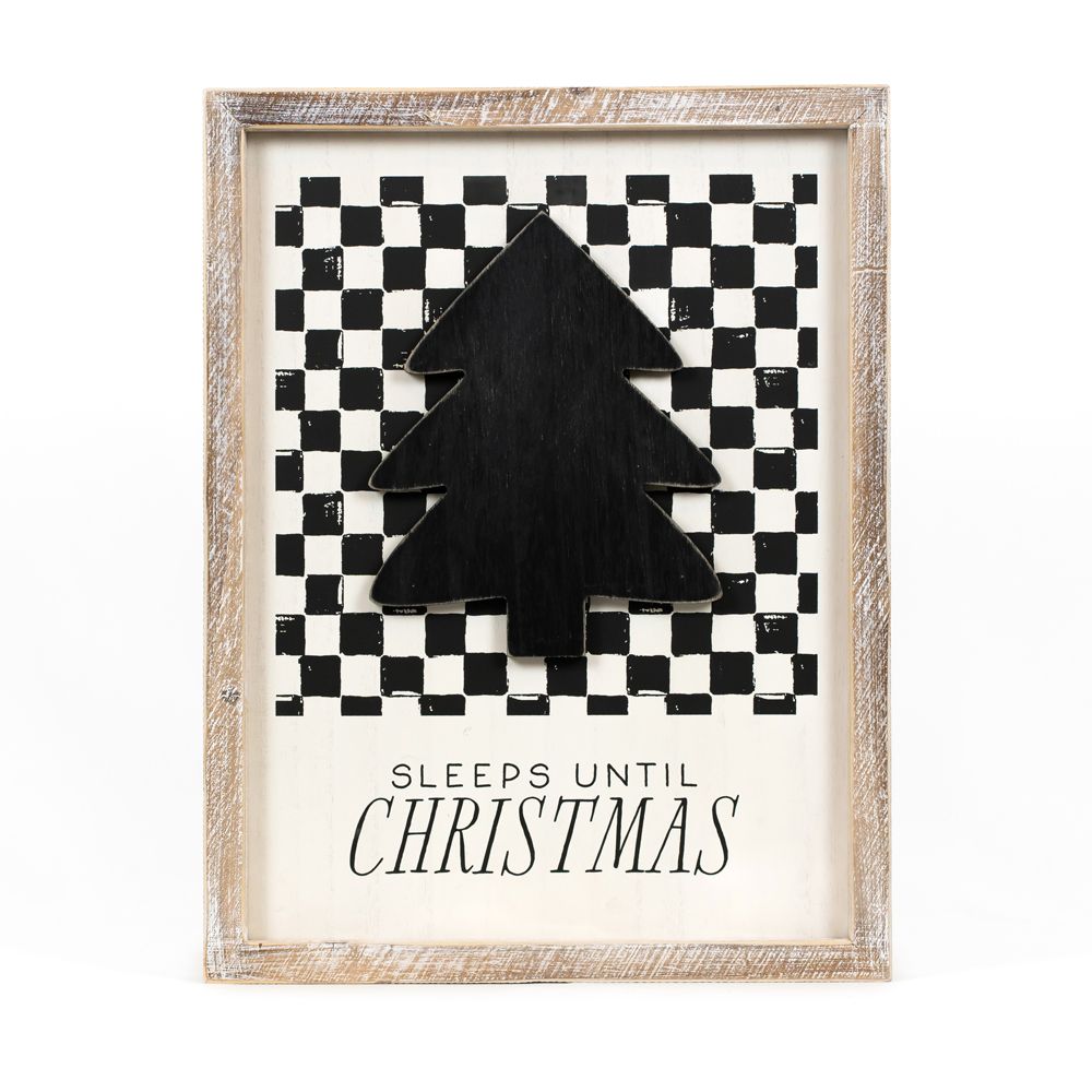 13" x 17" Reversible Wood Frame Sign - Tree/Vase | Multicolor