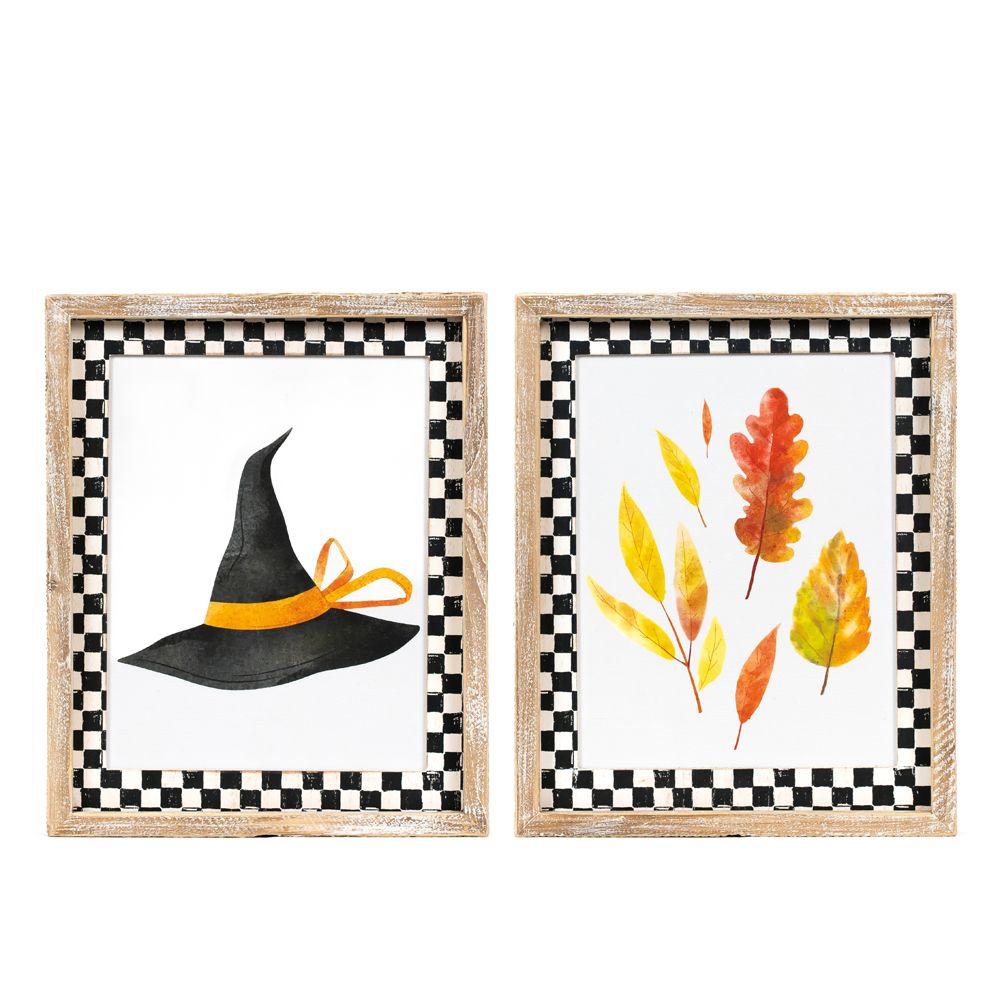 10x13x1.5 rvs wood frame sign (HAT/LEAF)
