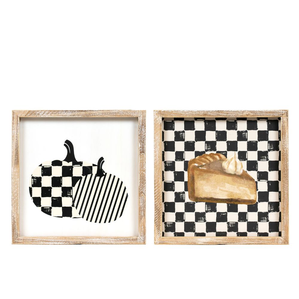 10x10x1.5 rvs wood frame sign (PUMPKIN/PIE)