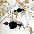 Pom Pom Bats Set - Black (2" & 4")