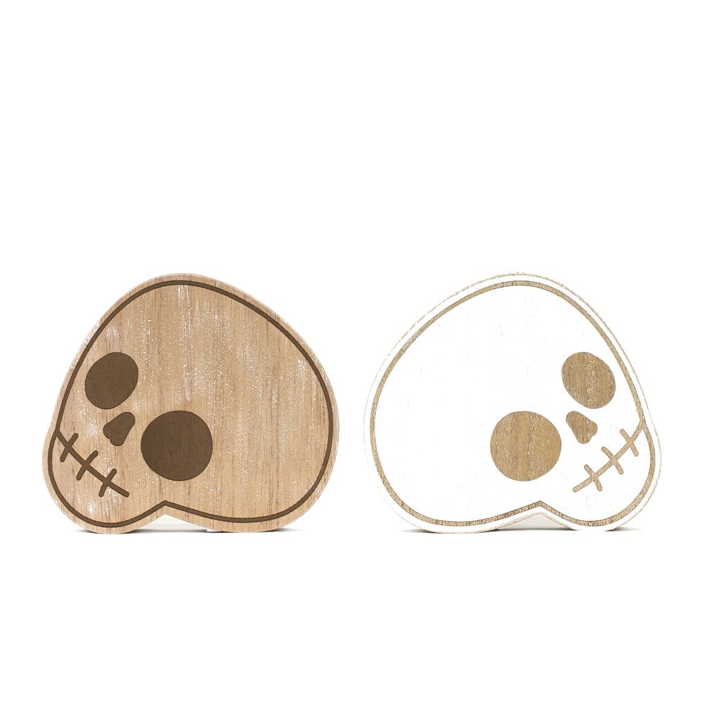 6x6x1 rvs chunky wood shape (SKULL)