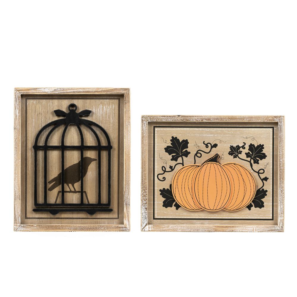 10x13x1.5 rvs wood frame sign (CAGE/VASE)