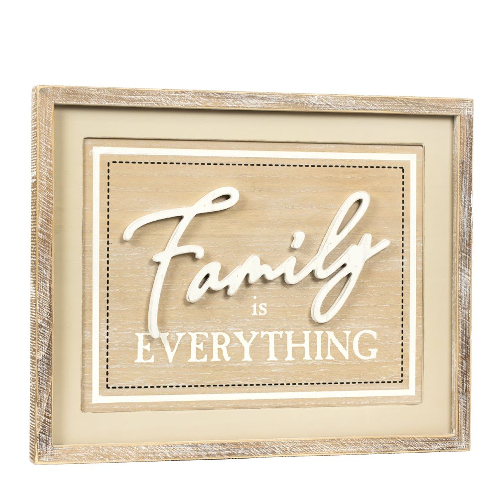20" x 16" Reversible Wood Frame Sign - Family/Wicked | Multicolor