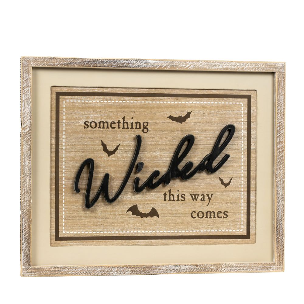 20" x 16" Reversible Wood Frame Sign - Family/Wicked | Multicolor