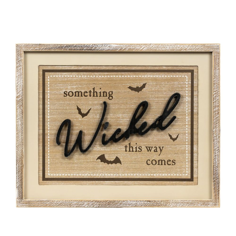 20" x 16" Reversible Wood Frame Sign - Family/Wicked | Multicolor