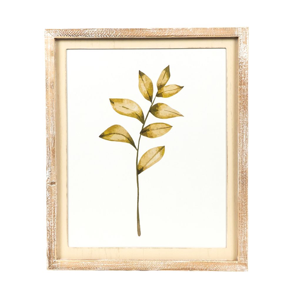 16" x 19" Reversible Wood Frame Sign - Pinetree/Leaves | Multicolor