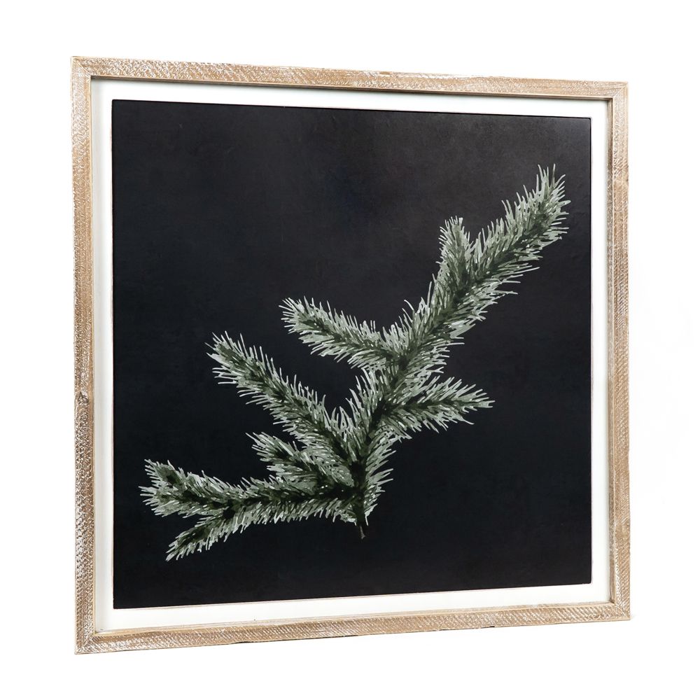 24" Reversible Wood Frame Sign - Pine and Pumpkin | Multicolor