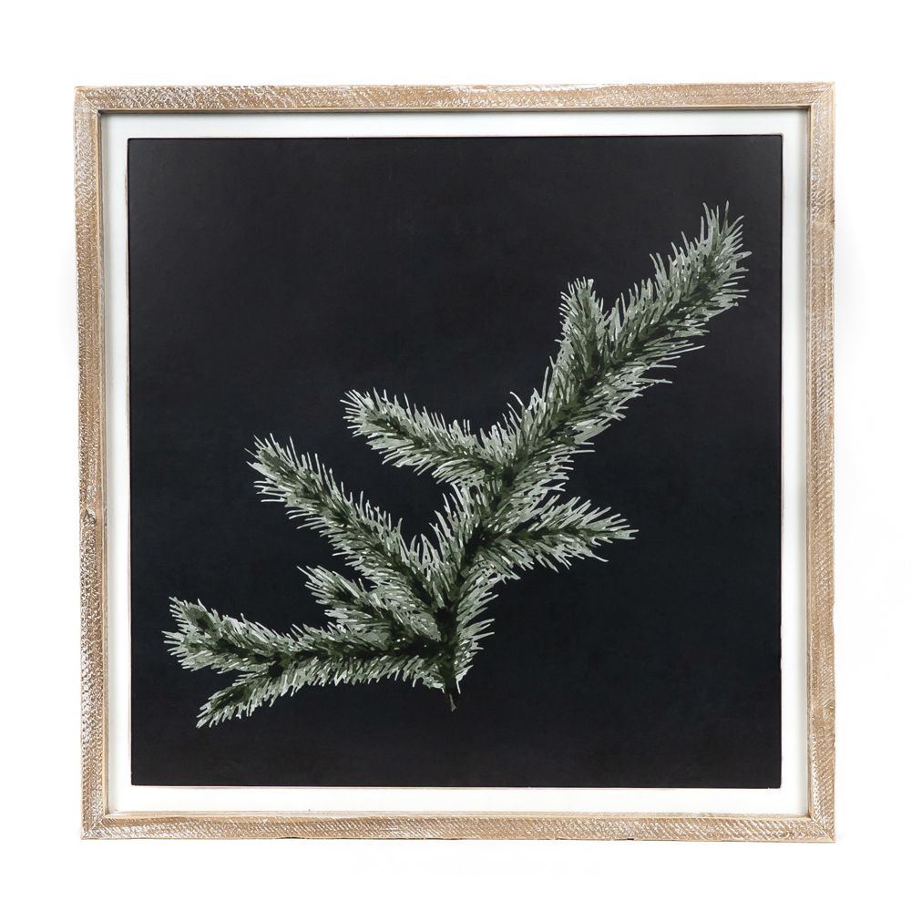 24" Reversible Wood Frame Sign - Pine and Pumpkin | Multicolor