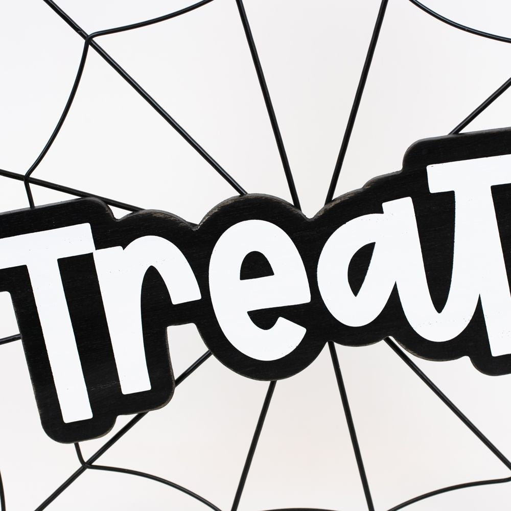 17" Wood Frame Sign - Treats | White and Black