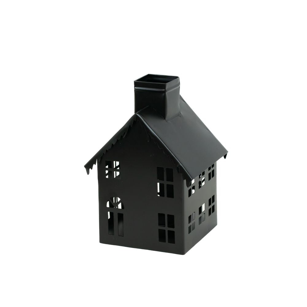 Iron Nested Bird Houses (Set of 2) - Black | 8x10x7 and 5x7x4.5
