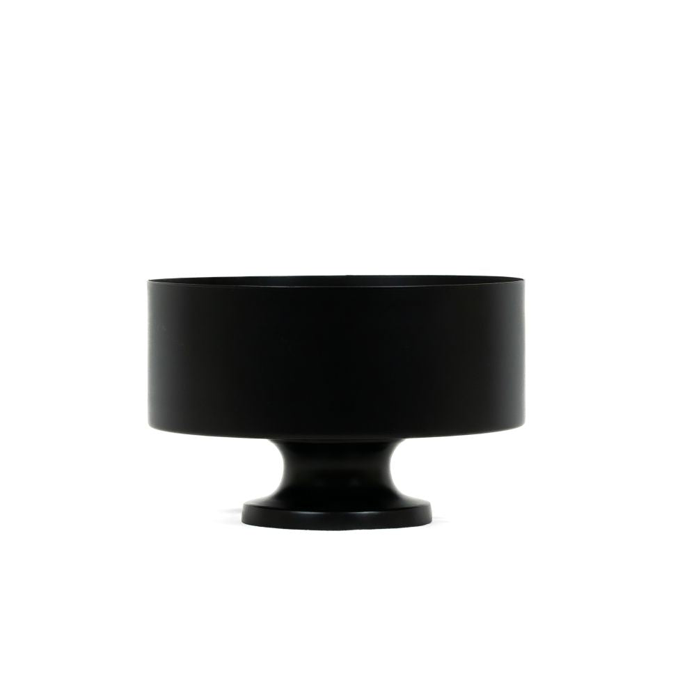 8" Iron Fruit Bowl - Black
