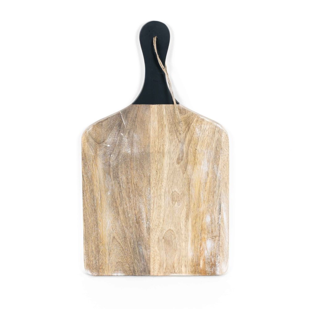 9x16x.75 mango chopping board w/ handle