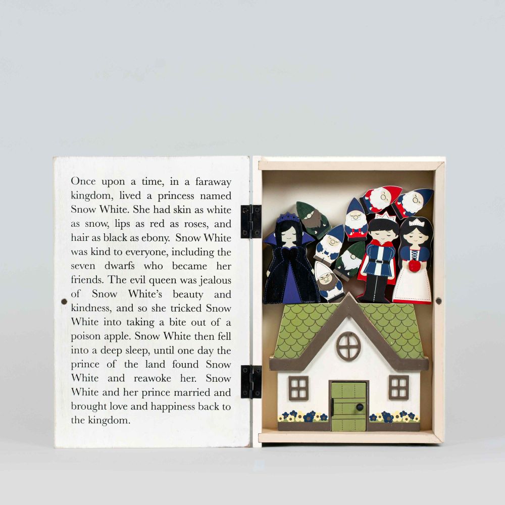 Wood Storybook Set — Snow White | Woodland Story Books Collection (Set of 12)