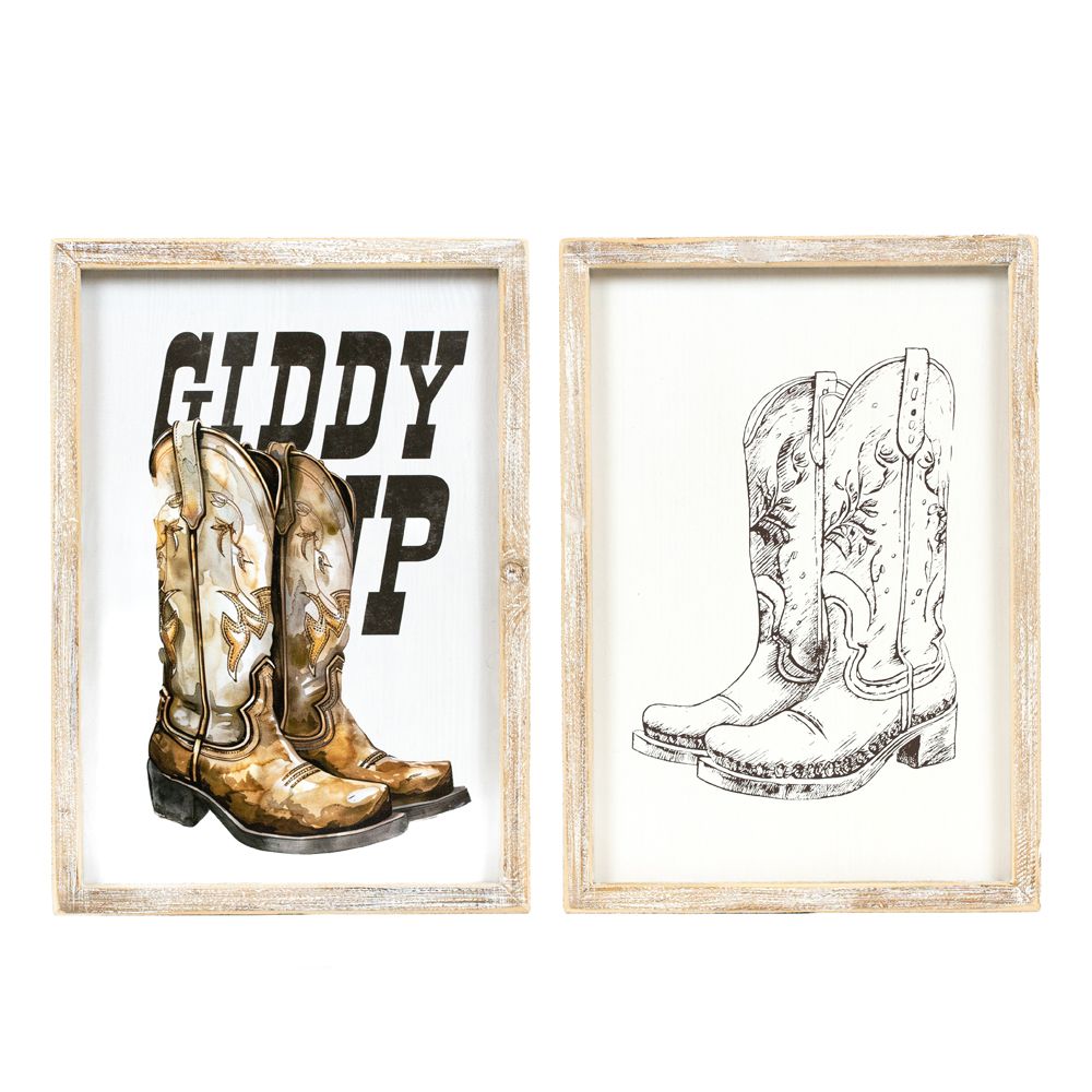 9x13x1.5 rvs wood frame sign (GIDDY)
