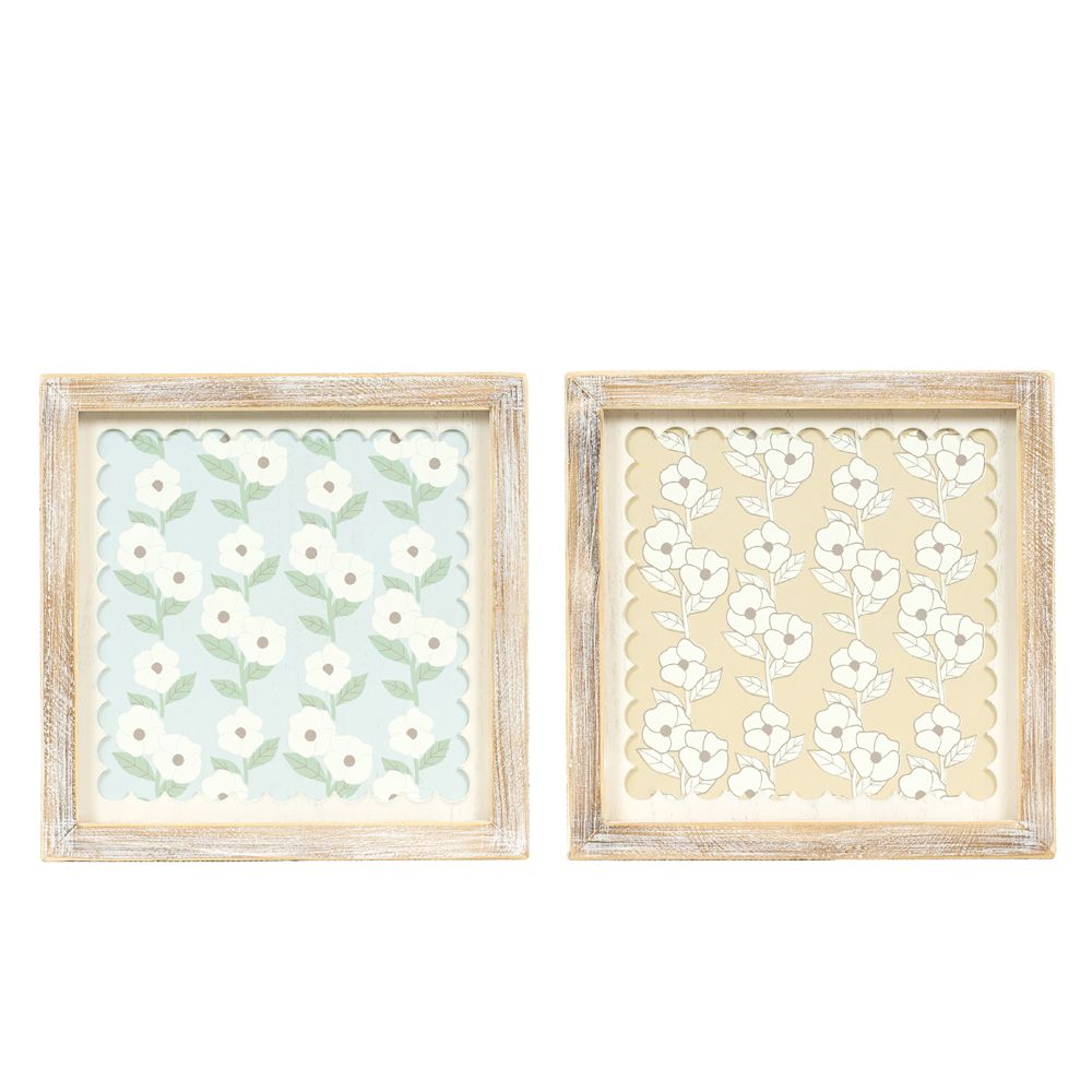 10x10x1.5 rvs wood frame sign (FLOWER)