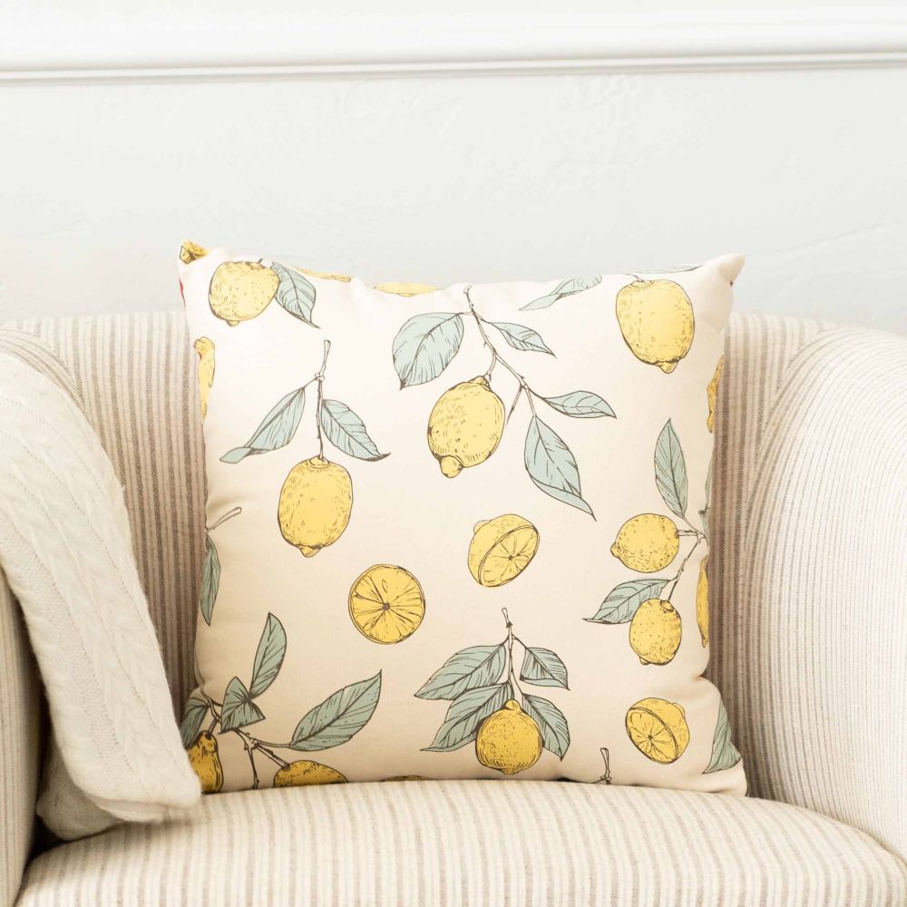 15" x 14" Reversible Pillow - Star/Lemons | Multicolor | American Summer Collection