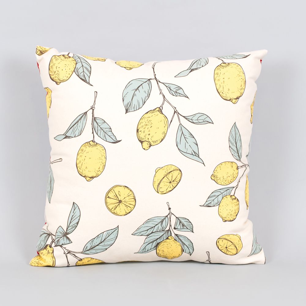 15" x 14" Reversible Pillow - Star/Lemons | Multicolor | American Summer Collection