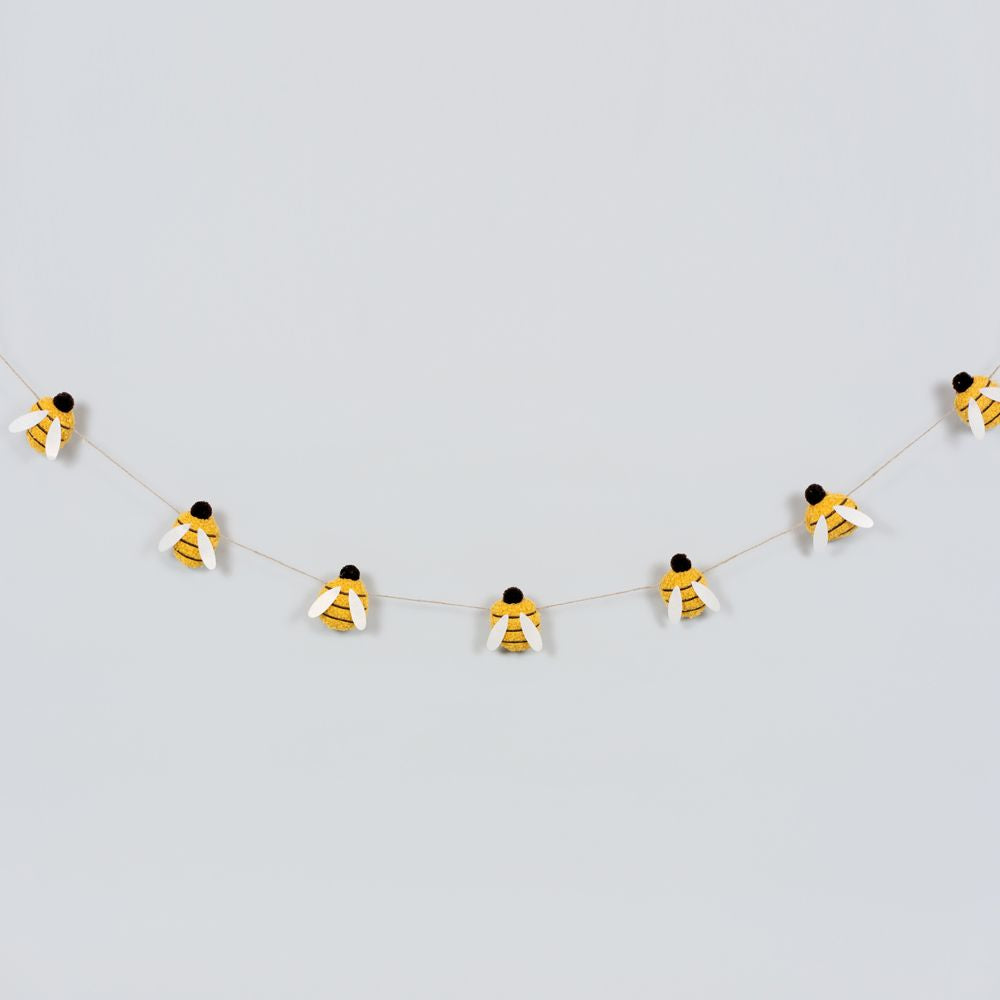 5' felt garland (BEES)