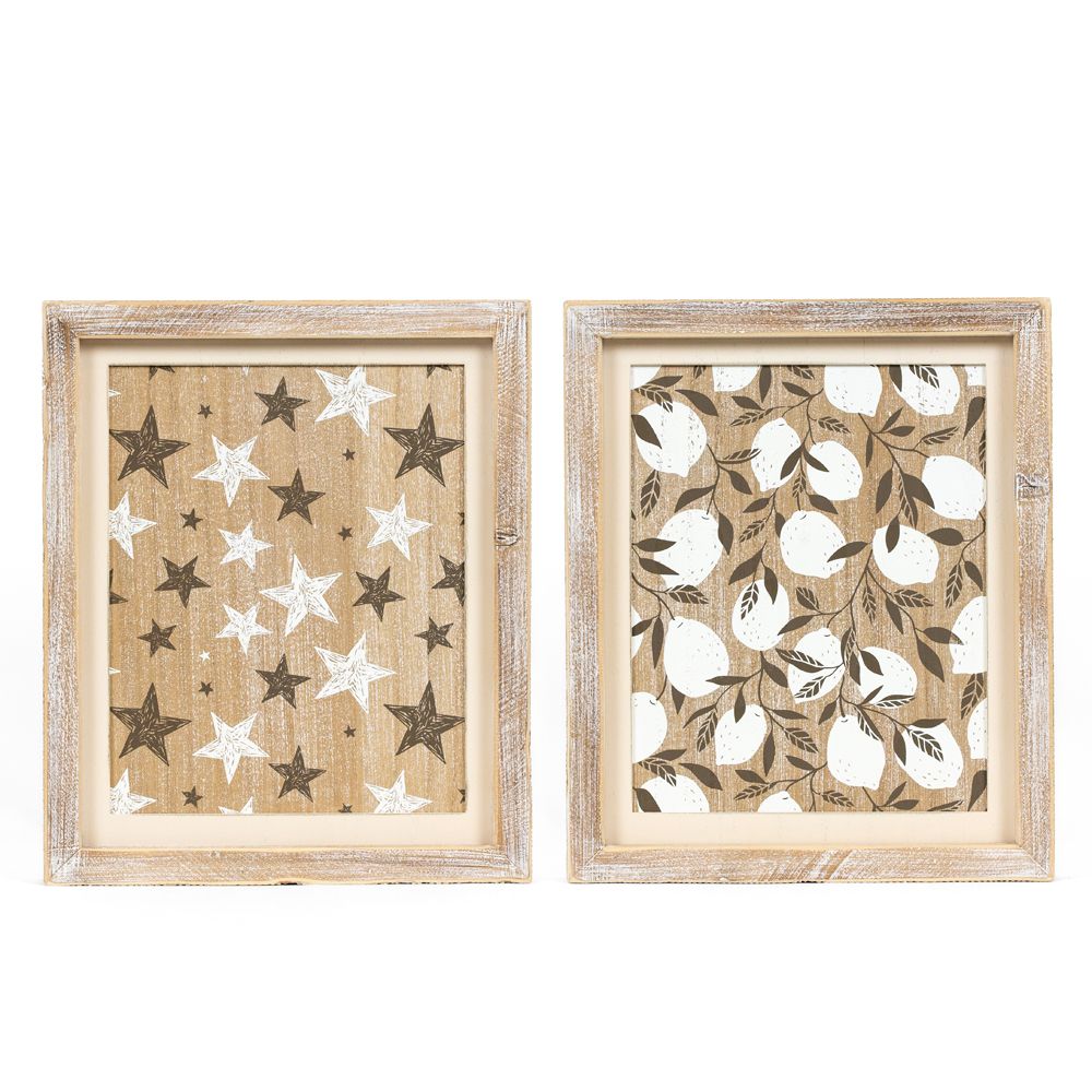 10x12x1.5 rvs wood frame sign (STARS/LEMONS)