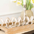 5" Wood Napkin Rings - Bunny (Set of 6) | Bunnies and Blooms Collection