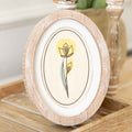 6" x 8" Oval Wood Frame Sign - Daffodil | Multicolor | Bunnies and Blooms Collection