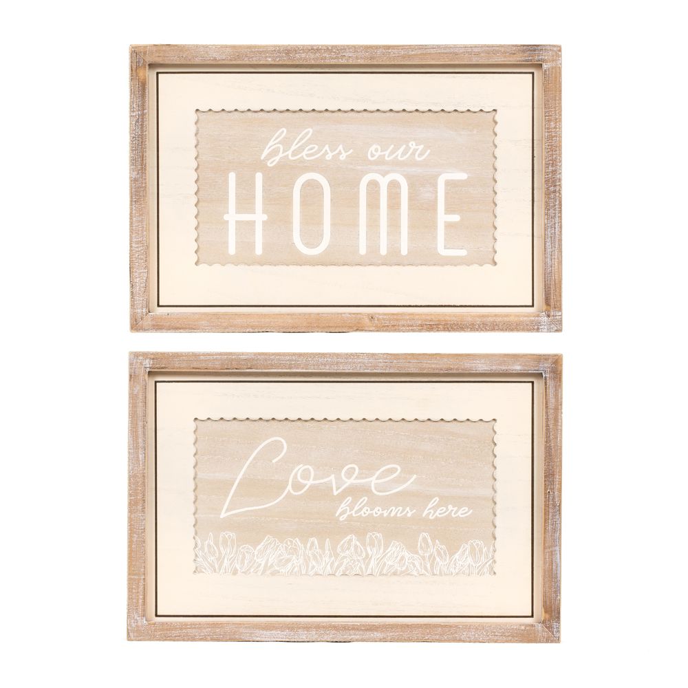 18x12x1.5 rvs wood frame sign (LOVE/HOME)