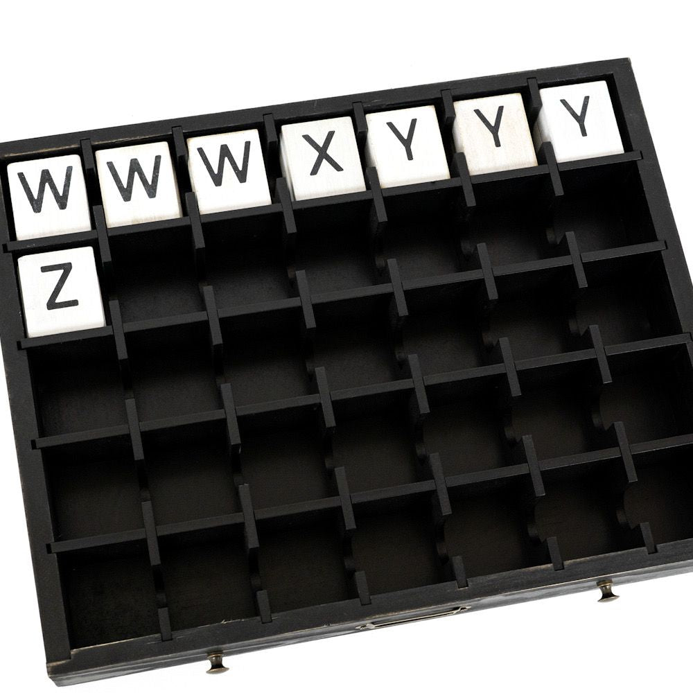 14" Wood Letterboard Organizer - Black | Letterboard Collection