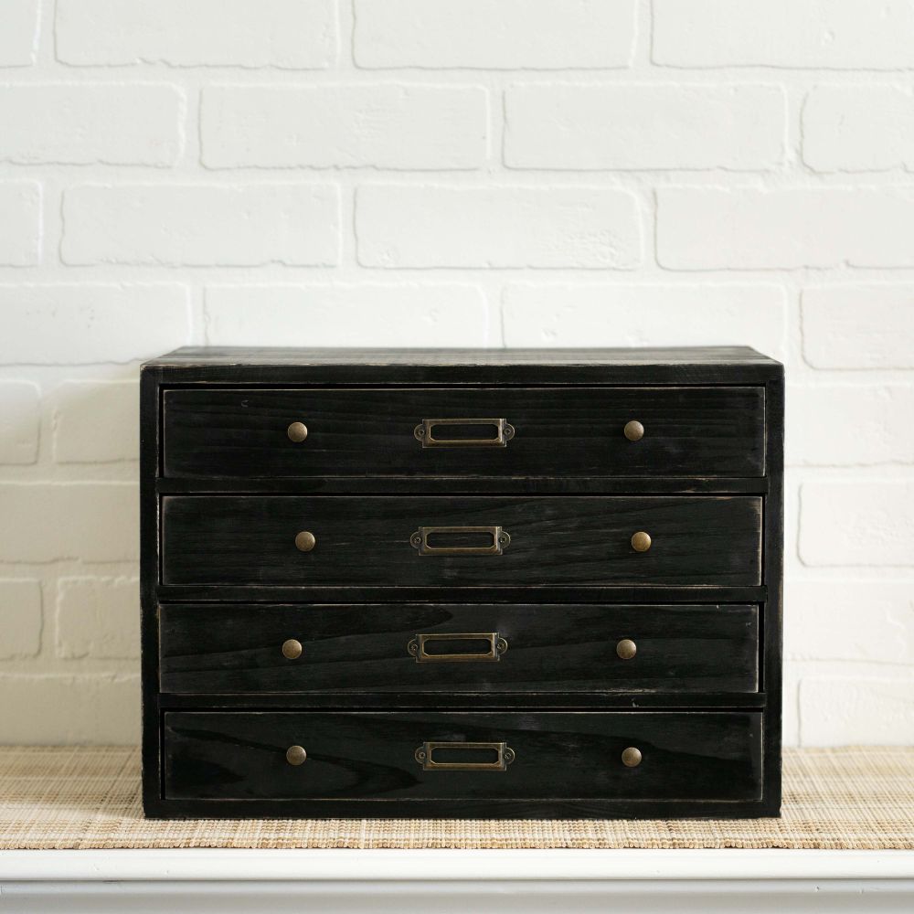 14" Wood Letterboard Organizer - Black | Letterboard Collection