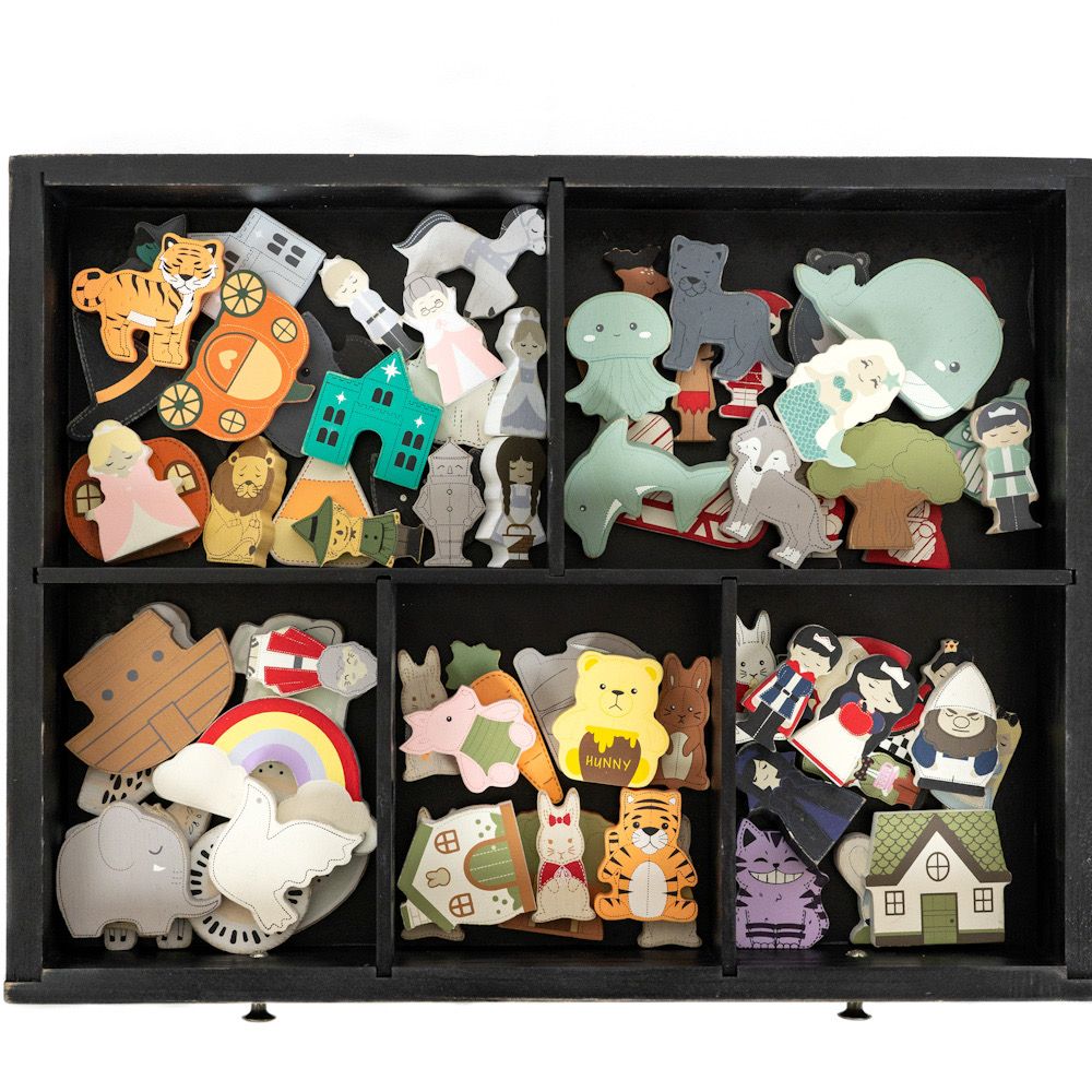 14" Wood Letterboard Organizer - Black | Letterboard Collection